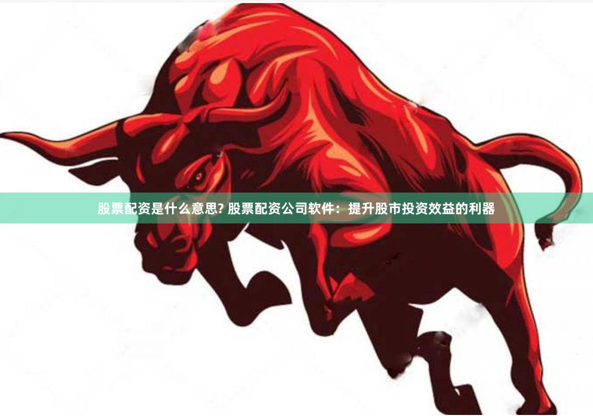 股票配资是什么意思? 股票配资公司软件：提升股市投资效益的利器