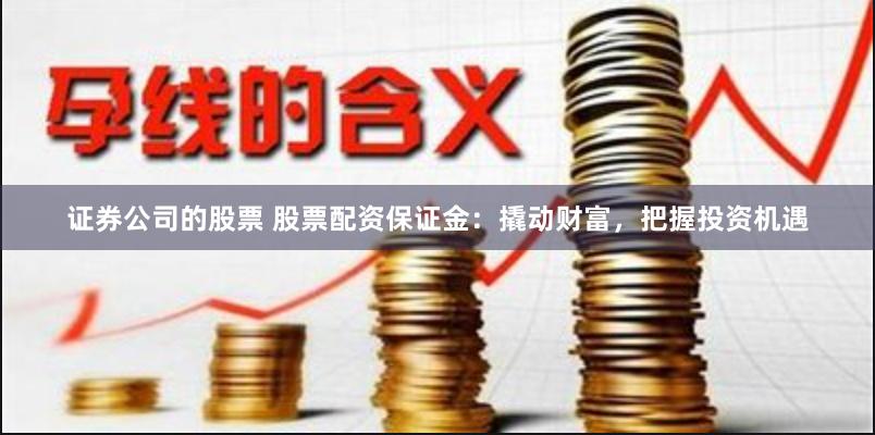 证券公司的股票 股票配资保证金：撬动财富，把握投资机遇